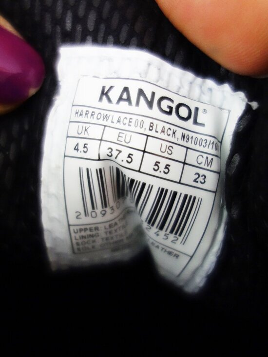 Kangol Mens Harrow Leather Eyelets Lace Up Shoes Moulded Sole Stitched (5.5) NWT